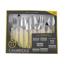 77-Piece Stainless Steel Flatware Set – Service for 12 with Serving Utensils, Durable Silverware for Everyday Dining & Special Occasions