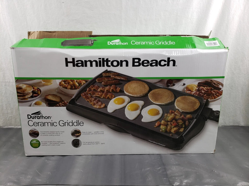 Electric Nonstick Ceramic Griddle – Family Size Flat Top Grill for Pancakes, Eggs & More